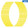 Reflective Tape Car Motorcycle Rim Stripe Wheel Decal Stickers Car Accessories Car Rim Tape Sticker 16pcs/Set