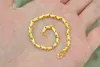 24K Real Gold Plated Gold Color Bracelet Tamanho de 175cm de moda para mulheres jóias whole3546469