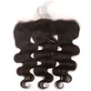 13x4 Kanten Frontale Sluiting Body Wave Frontaal HD Transparant Kant Frontaal Met Pony Babyhaar 100% Remy Echt haar 150% Haardichtheid Dik Natuurlijk Zwart Bella Hair Slay