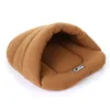 Ciepły Pet Sleeping Torba Miękkie Polar Mat Fleece Cat Small Dog Puppy Kennel Łóżko Sofa Śpiwór House Puppy Cave łóżko Zima Ciepłe