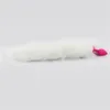 Orissi Sexy Charming White Fox Cat Tail Anal Plug Prostate Massager Butt Plug Anal Sex Toy para sexo Jogos para adultos S924