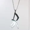 free ship Jewelry bling Brand New Stainless Steel ICP Crazy clown Claw pendant necklace Punk Jewelry for Mens rolo chain 24''