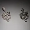 Vanaxin Fashion Snake Rings voor Dames Punk Rock 925 Silver Ring Sieraden CZ Zirkons verharde Shiny Party Gift Animal Wholesale Jewel D15111306