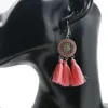 High Quality Bohemian Fashion Sun Tassel Fringe Dangle Earring Eardrop Hook Earrings For Women Jewelry 12 Colors