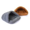 Ciepły Pet Sleeping Torba Miękkie Polar Mat Fleece Cat Small Dog Puppy Kennel Łóżko Sofa Śpiwór House Puppy Cave łóżko Zima Ciepłe