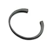 Stainless Steel Smooth Cremation Urn black Bracelet Memorial Bangle Cuff Cremation Jewelry for Ashes Funnel Filler Kit