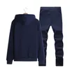 fendyity LBL Brand Casual Mens Tracksuit Hip Hop Sweat Suits Sets Hooded Tracksuits Male FF Streetwear Jogger Top + Sweatpants Set Plus Size