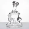 14 мм Женские стеклянные водопроводные трубы Аксессуары для курения Banger Hanger Nail Pyrex Oil Rigs Bong Толстый Recycler Oil Rig барботер Кальяны для курения