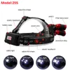 15000 Lumens 5 LED Headlamp T6 Headlight 4 modes Zoomable LED Headlamp Rechargeable Head Lamp Flashlight & 2pcs 18650 Battery & AC/DC Charger & BOX