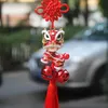 Chinese Knot with bell lion dance hanging car accessorise handmade weaving craft China specialty gift creative pendant 122566