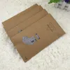 Brown Kraft Paper Socks Boxes Retail Gift Packaging Garment Clothing Socks Stocking Storage Bag