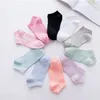 Wholesale - 40pcs=20 pairs short opening women's sports socks pure color casual sock for women 10 colors free shipping