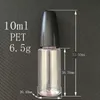 針ボトルプラスチック長い薄いチップペットeliquid 10ml 10ml 15ml空のe液体ジュースドロッパーボトルオイルDHL用のチャイルドプルーフキャップ付き