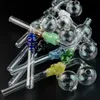 Heady Glass Pipe Skulls Pyrex Glass Oljebrännare Rör 5,5 tums Handrörskalle Glassked Rör SW21