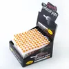 Pipes de tabagisme de forme de cigarette Pipe de filtre en céramique 100pcs / boîte 78 mm 55 mm longueur Un frappeur de tuyaux de tabac pour fumer