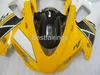 Kostenloses individuelles Verkleidungsset für Yamaha R1 1998 1999, gelb-weiß-schwarze Verkleidungen, YZF R1 98 99 QR43