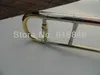 Filo di rame fosforo di alta qualità Gold Lacquer Superficie Eb Trombone alto regolabile Strumenti musicali con custodia