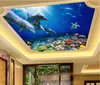 Custom 3d ceiling Simple and creative wallpaper Planet 3d living room nonwoven wallpaper ceiling 3d wallpapers for wall