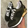 2018 Brand Leather Women Designer sneakers Men Runners shoes Moda per il tempo libero Driving Shoes ALL black Skateboard SHOES