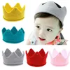 MUQGEW newborn photography props boys Girls New Cute Baby imperial crown Knit Headband Hat Adorable toddler Caps