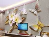 personalizzato 3d foto wallpaper murale soggiorno in rilievo gioielli fiore 3d foto pittura divano TV sfondo non tessuto wall sticker