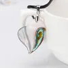 Collier pendentif coquille d'ormeau naturel coloré coeur chandail chaîne collier bijoux saint valentin fête des mères cadeaux