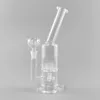 Hight quality 10 inches Oil rig Bong colorful thick glass Water Pipe recycler Bong with percolator extraction tube for Smoking Free shipping