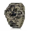 Ny kamouflage -klocka Smael Watch Men Sports LED Quartz Clock Men Sport Wristwatch 8001 Mens Army Waterproof2565