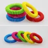 Anti-moustique Élastique Répulsif Bracelet Été 7 couleurs Huiles Végétales Naturelles Téléphone Sangle Élastique Main Anneau Bracelet Livraison gratuite