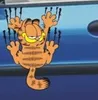 Funny car sticker The cartoon Garfield the reflective stickers5535656