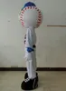 2018 Costume da mascotte da baseball in peluche caldo di alta qualità vestito da mascotte Mr Met per adulti in vendita