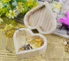 Hot Storage Box Heart Shape Wood Jewelry Box Wedding Gift Makeup Cosmetic Earrings Ring Desk Rangement Make Up Wooden Organizer PH1