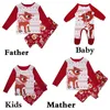 2018 Noel pijamaları eşleştiren en yeni aile kadın erkekler bebek çocuklar pijama nightwear casual tshirt pantolon9158559