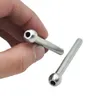 HORNET New Design Smoking Metal Nasal Pipe Snuff Sniffer Straw Snorter Snuffer Tube 63 MM Long Silver