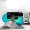 Высококачественные стеклянные линзы Мужчины Женские солнцезащитные очки для моды UV400.