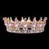 Pageant Full Circle Tiara Clear Austria Rhinestones King Queen Crown Weddal Crown Crown Fiesta de disfraces Art Deco44468124856025