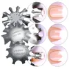 3 Sztuk / zestaw Easy French Line Edge Smile Cutter Paznokci Szablon Krawęta Trymmer Multi-Size Manicure Nail Art Styling Zestaw narzędzi