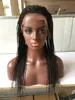 Brasiliansk Vigrin Glueless Human Hair Wigs With Baby Hair Wavy flätning för svarta kvinnor