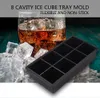 Stampo per vassoio per cubetti di ghiaccio in silicone di grandi dimensioni a 8 cavità Flessibile e antiaderente, è molto pratico