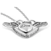 Fashion jewelry Forever love Memorial Jewelry Angel Wings Pendant Memorial Ashes Urn Pendant Cremation Ashes Urn Jewelry