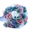 Artificial Wedding Bridal Bouquets Handmade Popular Pinterest Silk Flowers Country Wedding Supplies Bride Holding Brooch Engagemen4188910