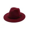 Woolen Mädchen Filzhut England Stil Kinder Jazz Hut Mode Mädchen Prinzessin Party Hüte Kinder Fedora 11 Farben Kinder breite Krempe Kappen