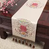 Thicken Luxe Vintage Chinese Zijde Satin Tafel Runner Bruiloft High End High Density Damast Table Cloth Runners Rechthoekig 180x33 cm