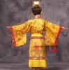 Kind chinesisches traditionelles Hanfu-Kleid Männer Jungen Kaiser König Bühne rote Kleidung Kinder Kostüme Tang-Anzug Kinder Robe + Hut-Sets