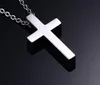 in bulk jewelry 5pcs/ lot high quality stainless steel silver huge 16*30mm cross pendant charms no chain for women men