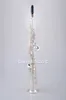 Yanagisawa S-WO2 S-902 sopran B (B) Rak Tube Saxofon Märke Kvalitet Mässing Silverpläterade instrument med munstycke