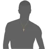 Gold Chains Necklaces For Men Statement Charm Black Silver Gold Plated Cross Necklace