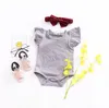 Tanktops voor pasgeboren baby's nieuwste ontwerp vliegmouw baby girl039s T-shirt romper zomer meisjes outfits kinderkleding 8 kleuren1692983
