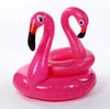 Flamingo Swimming Seat Ring 90cm Uppblåsbar madrass Float Mat Air Booy Swim Circle Beach Water Game Sport Pool Leksaker