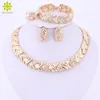 whole sale2017 Fashion Dubai Gold Color Jewelry Sets Costume Big Design Gold Color Nigerian Wedding African  Jewelry Sets
